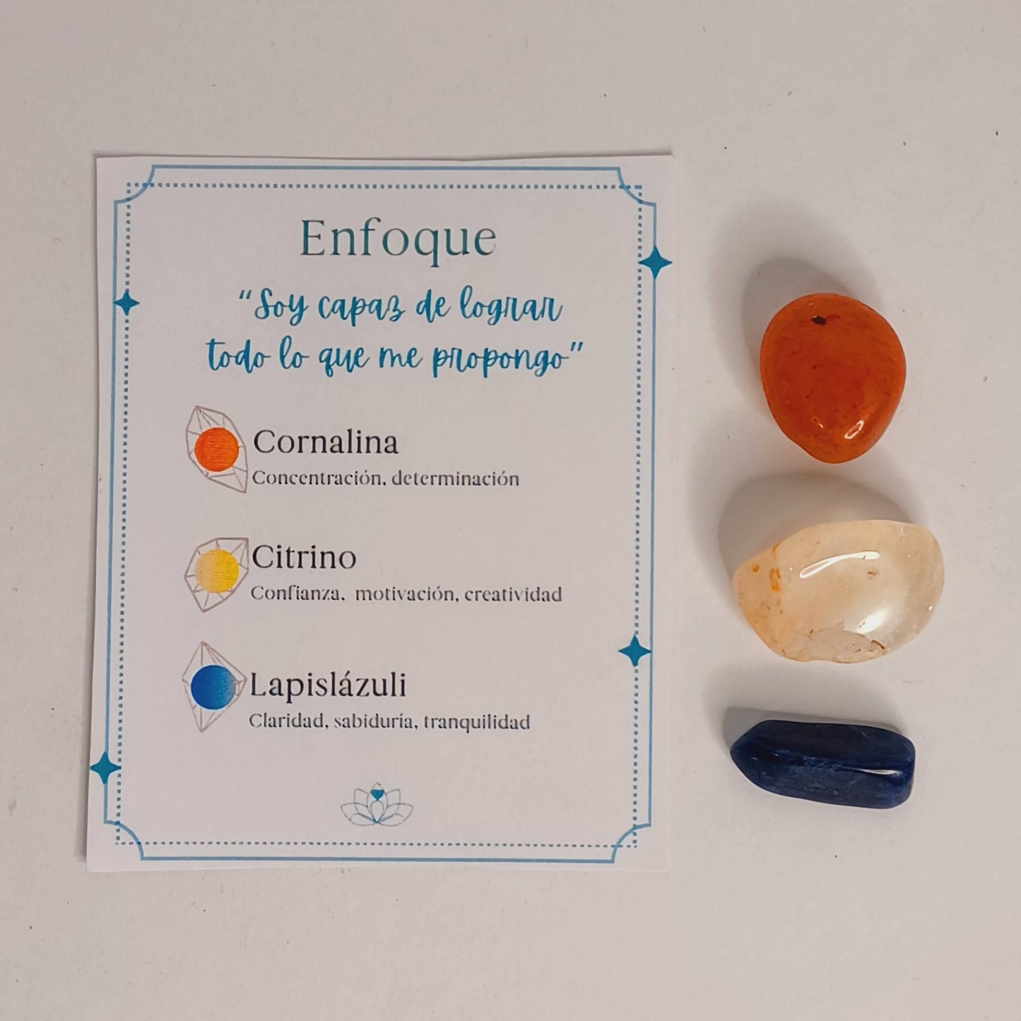 Trio de cristales - Enfoque