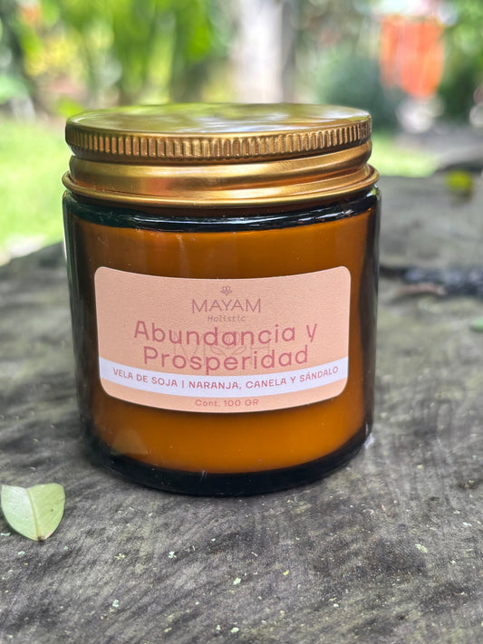 Vela de soja Abundancia y Prosperidad