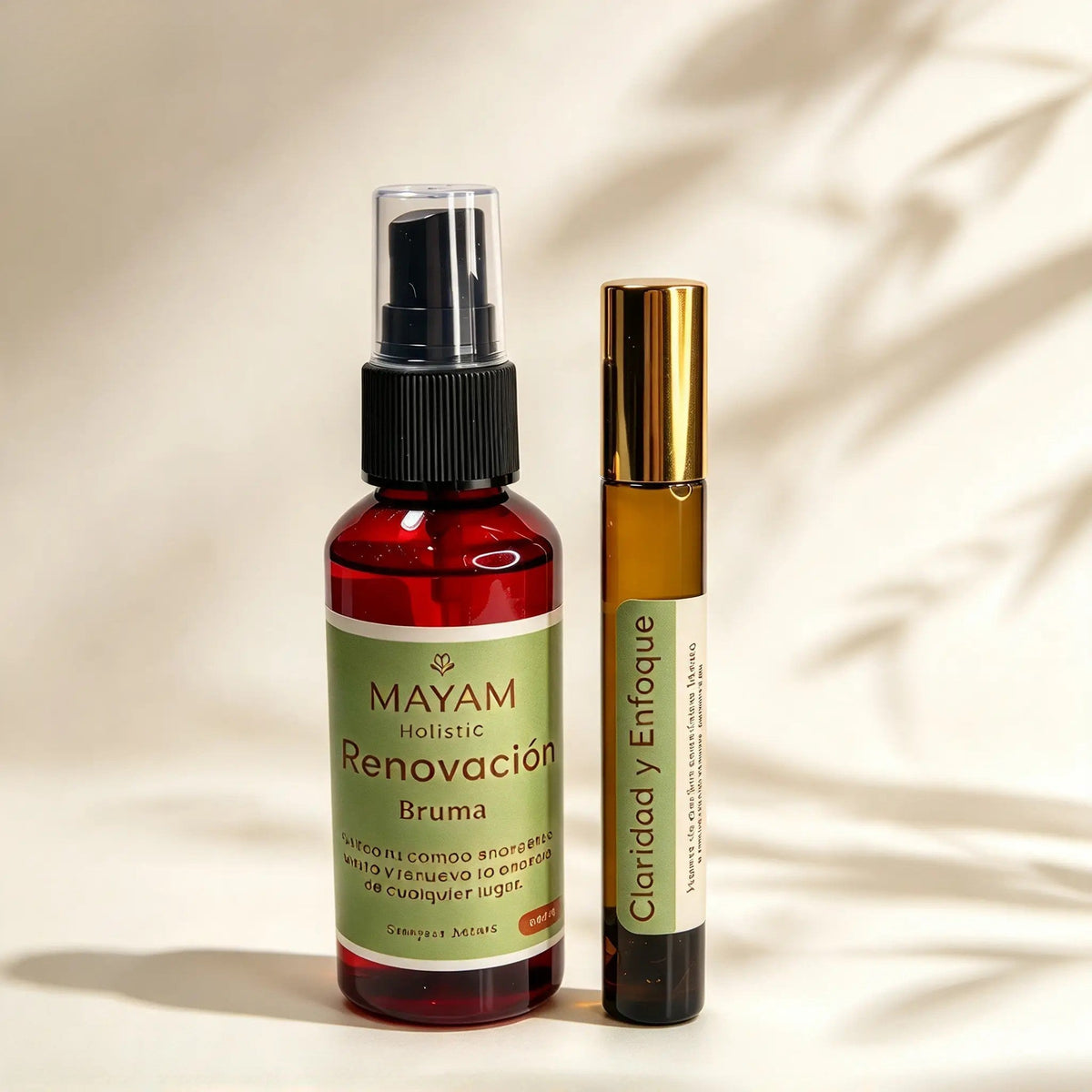 Kit de Bruma y Roll-on mezcla herbal y fresca de aceites esenciales de Menta, Romero, Eucalipto. Ideal para refrescar, enfoque y claridad mental